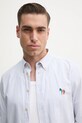 Bavlněná košile PS Paul Smith modrá M2R.708U.P22264