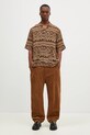 Needles koszula z domieszką wełny Cabana Shirt PU154 brązowy
