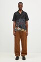 Рубашка Maharishi Cyber Skeleton Camp Collar Shirt 1408.MULTI чёрный