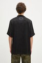 Ρούχα Πουκάμισο Maharishi Peace Dove Embroidered Shirt 5326.BLACK μαύρο