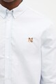 Βαμβακερό πουκάμισο Maison Kitsuné Mini Fox Head μπλε MM00413WC5012