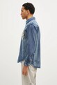 Evisu denim shirt “Virtual Vacation”Print 2EAHTM4DL8027 navy AW24