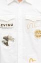 Evisu koszula bawełniana Evisu Logos & Wave Emb biały 2EAHTM4SL7040