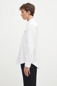 AAPE cotton shirt Moon Face Logo AAPSTM8495XXN white AW24