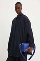 Рубашка с примесью шерсти Sunnei RTWXSHR006 тёмно-синий AW24