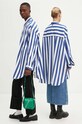Sunnei camasa din bumbac cu modele albastru RTWXSHR008