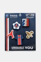 Κονκάρδες για παιδικά παπούτσια Crocs Paris St Germain 5-pack σκούρο μπλε 10012289.Paris.St.Germa
