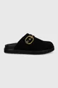 Natikači iz semiša Kurt Geiger London Mayfair Casual Flat Mule 1293100209.BLACK črna AW24