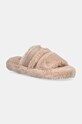 Тапки Tommy Hilfiger HILFIGER FUR BASICS SLIPPER бежевый FW0FW08343
