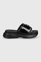 Pantofle Calvin Klein Jeans CHUNKY COMF SLIDE MTR YW0YW01506 černá AW24