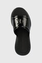 Pantofle Calvin Klein Jeans CHUNKY COMF SLIDE MTR černá YW0YW01506