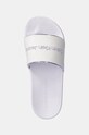 Šľapky Calvin Klein Jeans SLIDE INSTITUITIONAL MTR biela YW0YW01508