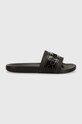 Calvin Klein klapki SLIDE TPU SAFFIANO HW0HW02107 czarny AW24