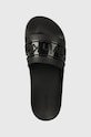 Calvin Klein klapki SLIDE TPU SAFFIANO czarny HW0HW02107
