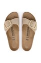 Birkenstock papuci din nubuc Madrid Big Buckle 1024009 bej