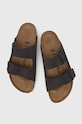 Semišové pantofle Birkenstock Arizona 1028592 šedá