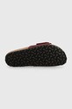 Birkenstock nubuk papucs Madrid Big Buckle 1028031 burgundia