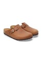 Шкіряні шльопанці Birkenstock Boston коричневий 1028310