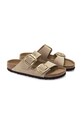 Nubukové šľapky Birkenstock Arizona Big Buckle béžová 1024064