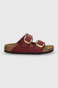 Чехли от набук Birkenstock Arizona Big Buckle 1027989 розов AW24