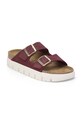 Birkenstock ciabatte slide in camoscio Arizona Chunky Birkenstock x Papillio 1028410 rosa AW24