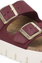 Scarpe Birkenstock ciabatte slide in camoscio Arizona Chunky Birkenstock x Papillio 1028410 rosa