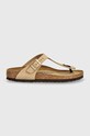 В'єтнамки з нубуку Birkenstock Gizeh SFB 1019014 бежевий AW24