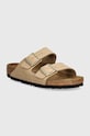 Natikači iz nubuka Birkenstock Arizona SFB Ravna bež 1019013