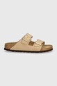Nubukové pantofle Birkenstock Arizona SFB 1019016 béžová AW24