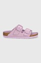 Кожени чехли Birkenstock Arizona Big Buckle 1028611 виолетов AW24