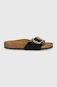Pantofle Birkenstock Madrid Big Buckle 1027785 černá AW24