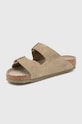 Birkenstock papuci din piele Arizona SFB verde 1019045