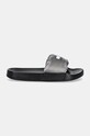 Шльопанці Tommy Jeans TJW INTERESTING MAT POOL SLIDE EN0EN02767 срібний AW24