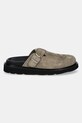 Kenzo ciabatte slide in camoscio Matto Clogs FE52MU050L56.11 verde AA00