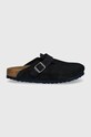 Natikače od brušene kože Birkenstock Boston 1026137 mornarsko plava AW24