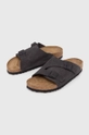 Обувь Замшевые шлепанцы Birkenstock Zürich 1028547 серый