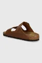 Obuwie Birkenstock klapki skórzane Arizona 1028401 brązowy