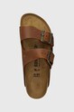 Кожаные шлепанцы Birkenstock Arizona коричневый 1028401