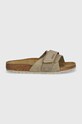 Semišové šľapky Birkenstock Oita 1028056 béžová SS25