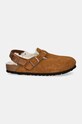 Замшеві тапочки Birkenstock Tokio 1028382 коричневий AW24