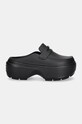 Παντόφλες Crocs Stomp Loafer Clog 209937.060 μαύρο AW24