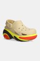 Šľapky Crocs Bubble Crush Clog platforma béžová 210061.0HX