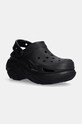 Шлепанцы Crocs Bubble Crush Clog платформа чёрный 210061.0WC