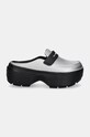 Šľapky Crocs Stomp Metallic Loafer Clog 210363.01V strieborná AW24