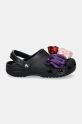 Crocs klapki Classic Rossete Clog 210388.001 czarny AW24