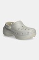 Шлепанцы Crocs Classic Platform Glitter Lined Clog W остальные серебрянный 210413.040