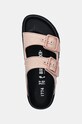 Natikače Birkenstock 1774 Arizona Raffia Luxe roza 1028845.