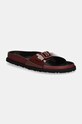 Birkenstock 1774 leather sliders Madrid Shiny Patent Leather others maroon 1028659