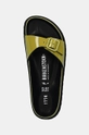 Δερμάτινες παντόφλες Birkenstock 1774 Madrid Shiny Patent Leather πράσινο 1028698