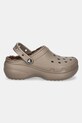 Crocs ciabatte slide Classic Platform Lined Clog 207938.196 marrone AW24